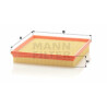 Filtro de ar MANN-FILTER C 2493