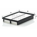 Filtro de ar MANN-FILTER C 2524/1