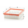 Filtro de ar MANN-FILTER C 2548