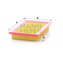 Filtro de ar MANN-FILTER C 2568/1