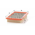 Filtro de ar MANN-FILTER C 2666