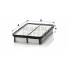 Filtro de ar MANN-FILTER C 2731/1