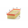 Filtro de ar MANN-FILTER C 2774