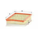 Filtro de ar MANN-FILTER C 2880