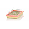 Filtro de ar MANN-FILTER C 2966