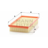 Filtro de ar MANN-FILTER C 3093/1