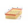 Filtro de ar MANN-FILTER C 31 122