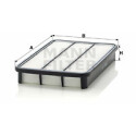 Filtro de ar MANN-FILTER C 3145