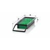 Filtro de ar MANN-FILTER C 3324