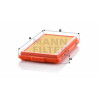 Filtro de ar MANN-FILTER C 3394