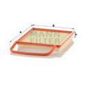 Filtro de ar MANN-FILTER C 3575