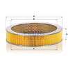Filtro de ar MANN-FILTER C 37 114