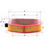 Filtro de ar MANN-FILTER C 40 193