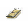 Filtro de ar MANN-FILTER C 4373/1