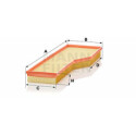 Filtro de ar MANN-FILTER C 54 165