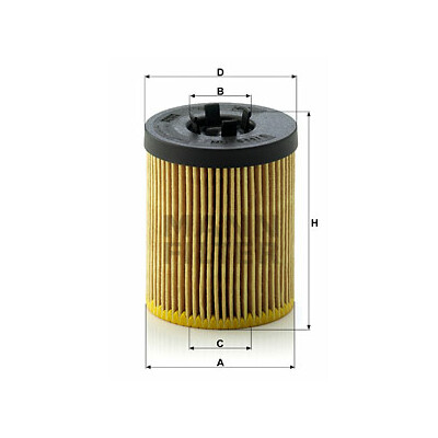 filtro de óleo evotop MANN-FILTER HU 611/1 x