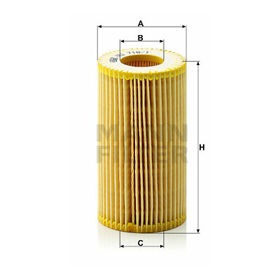 filtro de óleo evotop MANN-FILTER HU 718/1 z