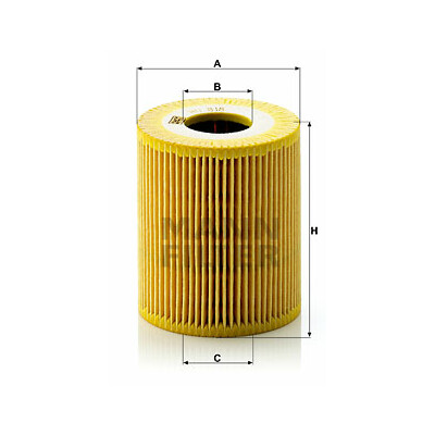 filtro de óleo evotop MANN-FILTER HU 818 x