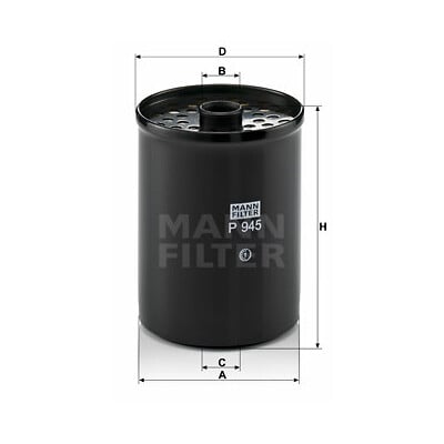 Filtro de combustível MANN-FILTER P 945 x