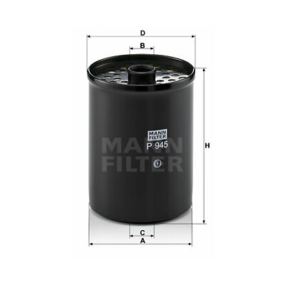 Filtro de combustível MANN-FILTER P 945 x