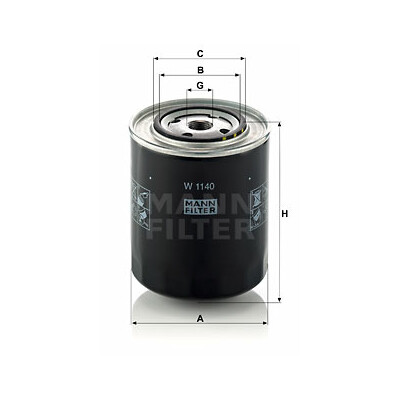 Filtro de óleo MANN-FILTER W 1140