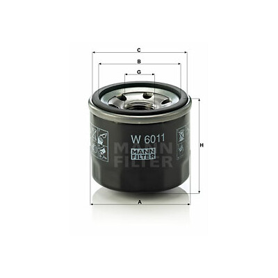 Filtro de óleo MANN-FILTER W 6011