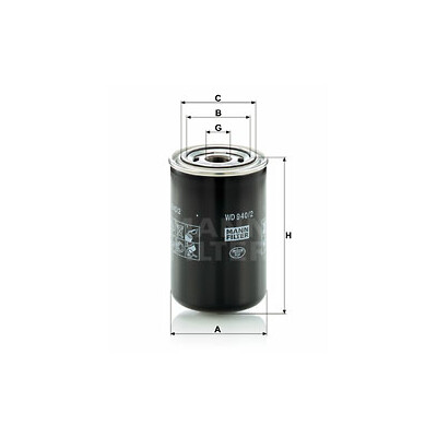 Filtro, sistema hidráulico do operador MANN-FILTER WD 940/2
