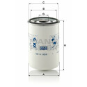 Filtro de combustível MANN-FILTER WDK 11 001
