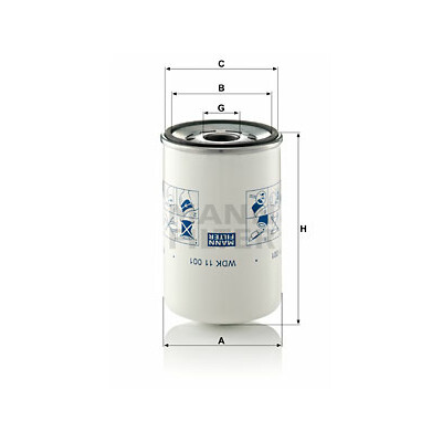 Filtro de combustível MANN-FILTER WDK 11 001