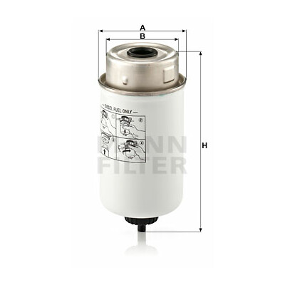 Filtro de combustível MANN-FILTER WK 8014