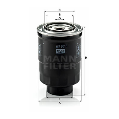 Filtro de combustível MANN-FILTER WK 8018 x