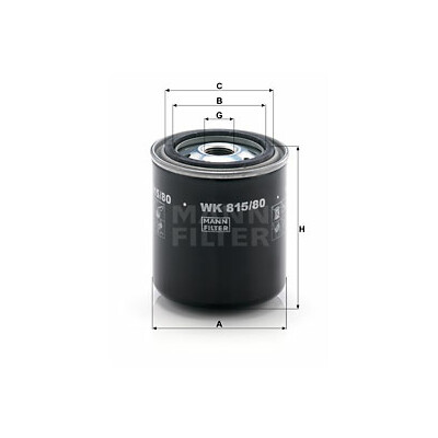 Filtro de combustível MANN-FILTER WK 815/80