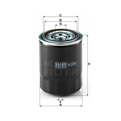 Filtro de combustível MANN-FILTER WK 822/4
