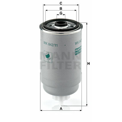 Filtro de combustível MANN-FILTER WK 842/11
