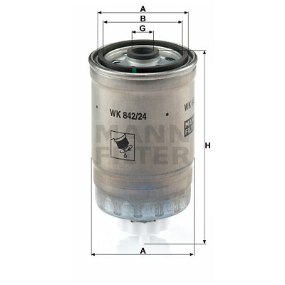Filtro de combustível MANN-FILTER WK 842/24