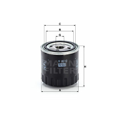 Filtro de óleo MANN-FILTER W 8013