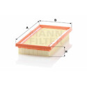 Filtro de ar MANN-FILTER C 26 027