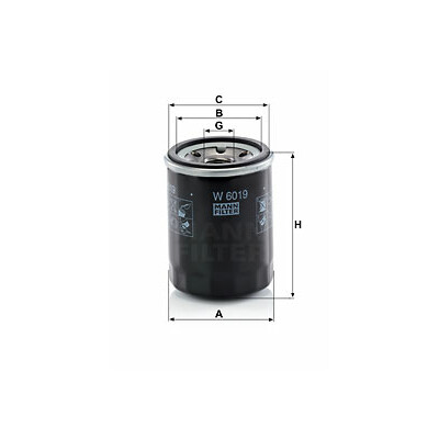 Filtro de óleo MANN-FILTER W 6019