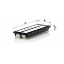 Filtro de ar MANN-FILTER C 35 008