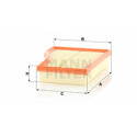 Filtro de ar MANN-FILTER C 26 017