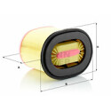 Filtro de ar MANN-FILTER C 27 380