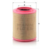 Filtro de ar MANN-FILTER C 33 1460/1