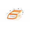 Filtro de ar MANN-FILTER C 35 010