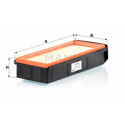 Filtro de ar MANN-FILTER C 37 009