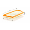 Filtro de ar MANN-FILTER C 45 004