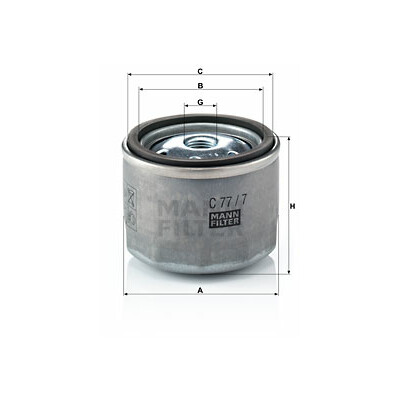 Filtro de ar MANN-FILTER C 77/7