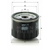 Filtro de óleo MANN-FILTER MW 77