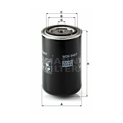 Filtro de combustível MANN-FILTER WDK 940/7