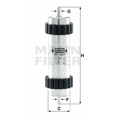 Filtro de combustível MANN-FILTER WK 6037