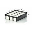Filtro de ar MANN-FILTER C 26 028